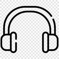 earphones, audio, sound, music icon svg