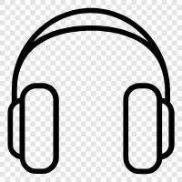 earphones, headsets, music, sound icon svg