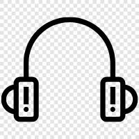 earphones, headphones, music, listening icon svg