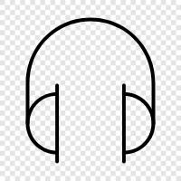 earphones, audio, stereo, music icon svg