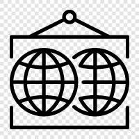 Earth, Planet, Map, Globe icon svg