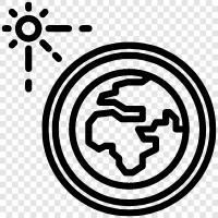 Erde S Atmosphäre symbol