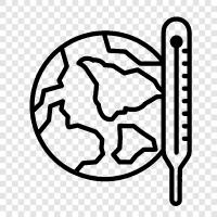 Earth s Temperature, Temperature of Earth, Global Temperature, Average Temperature on Earth icon svg