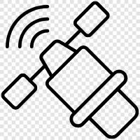 Erde, Kommunikation, Technologie, Weltraum symbol