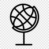 earth, world, satellite, astronomy icon svg