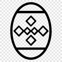 Easter basket, Easter egg hunt, Easter eggs, Easter egg coloring pages icon svg