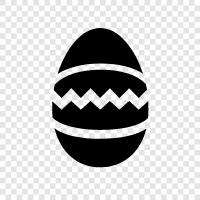 Easter, eggs, spring, happy icon svg