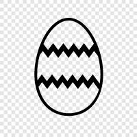 Easter, eggs, baskets, decoration icon svg