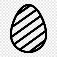 Easter, eggs, baskets, decorations icon svg