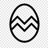 Easter, eggs, chocolate, bunnies icon svg