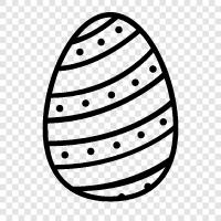 Easter, Eggs, Easter baskets, Easter eggs icon svg