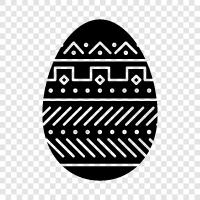 Easter, Happy Easter, Easter basket, Easter eggs icon svg