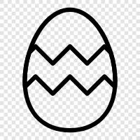 Ostern, Eier, Süßigkeiten, Kuchen symbol