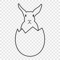 easter, eggs, bunny, spring icon svg