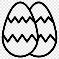 Ostereier, Osterkorb, Osterdekorationen, Ostergeschenke symbol