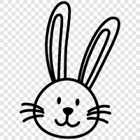 easter eggs, bunny, bunny rabbit, pet rabbit icon svg