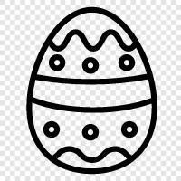 Easter, eggs, candy, treats icon svg