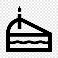 einfach, schnell, mühelos, Stück Kuchen symbol