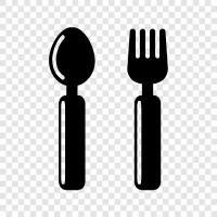 eating utensils, silverware, eating, silver icon svg