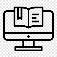 ebook, ereader, ereader app, ereader software icon svg