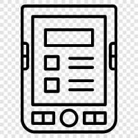 ebook, ereader, electronic book, ebooks icon svg