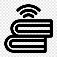 ebooks, reading, novels, nonfiction icon svg