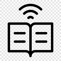 ebooks, electronic books, ereader, ereader software icon svg