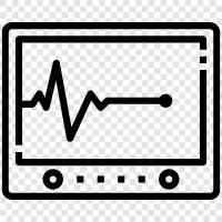ECG, EKG, electrocardiogram reading, electrocardiogram icon svg