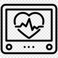 ecg, heart, electrocardiogram, EKG icon svg