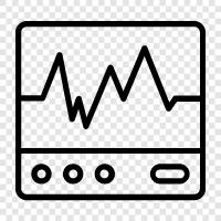 ECG, heart, arrhythmia, rhythm icon svg