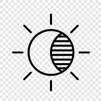 Eclipse, Moon, Earth, Sky icon svg