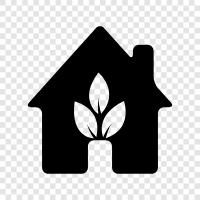 eco building, green building, sustainable building, low energy building icon svg