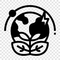 Ökologie, Natur, Umwelt, nachhaltige Entwicklung symbol