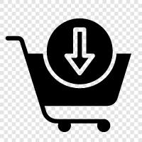 eCommerce, online shopping, online store, online shopping cart icon svg