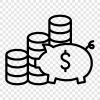 economy, finance, investments, stocks icon svg