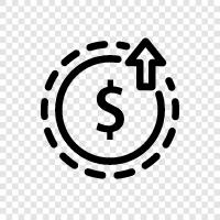 economy, currency, Federal Reserve, inflation icon svg