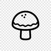 edible, fungus, edible fungi, wild edible mushrooms icon svg