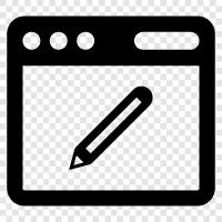 edit, edit page icon svg