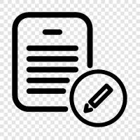 editing document, make document, create document, edit document online icon svg