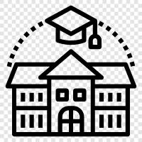 education, students, courses, degrees icon svg