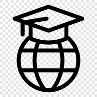 Education, College, University, International icon svg