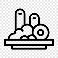 unheimliches Essen, gruseliges Essen, gruselige Lebensmittelrezepte symbol