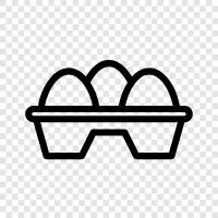 egg carton, egg white, egg yolk, egg white scramble icon svg