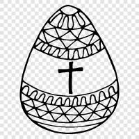 egg, Easter, eggs, candy icon svg