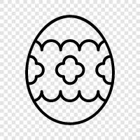 Eier, Hase, Küken, Ostern symbol