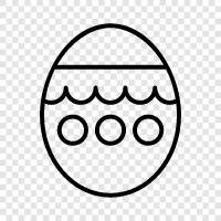 Eier, Hase, Küken, Ostern symbol