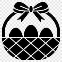 eggs, Easter baskets, Easter baskets for kids, Easter eggs icon svg