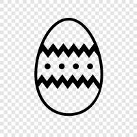 eggs, chocolate, Easter, spring icon svg