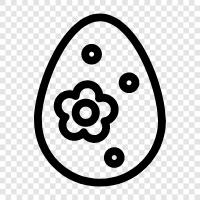 eggs, Easter, Passover, spring icon svg