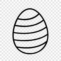 eggs, bunny, easter icon svg